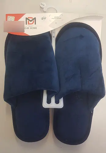 Photo de l’avis officiel: DUE MELE D.M  Home Chaussons — risque: Risque chimique