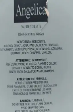 Photo de l’avis officiel: Comin parfum Angelica — risque: Risque chimique