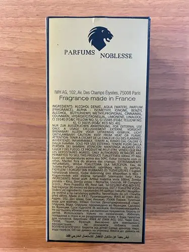 Photo de l’avis officiel: Gold Coast Paris Eau de toilette — risque: Risque chimique