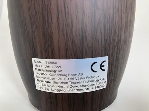 Photo from the official notice: Not specified Automatic soap dispenser — environment risk