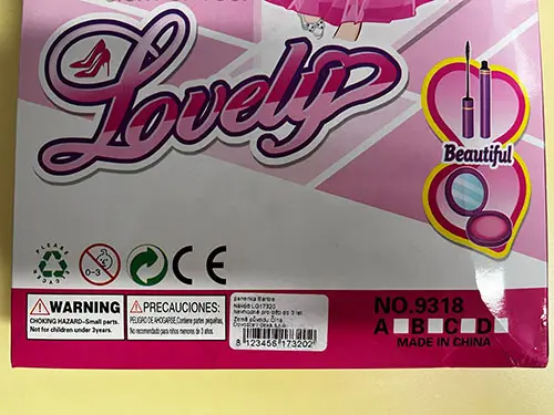 Foto do aviso oficial: Lovely Boneca de plástico — risco: Químico (A12/02820/23)