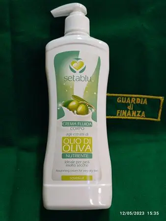 Photo from the official notice: Setablu Crema fluida corpo agli estratti di olio d'oliva body lotion — chemical risk