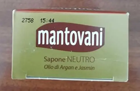 Foto dell’avviso ufficiale: Mantovani Sapone neutro con olio di argan biologico — rischio: Rischio chimico