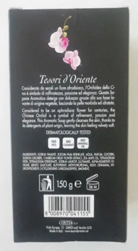 Photo de l’avis officiel: Tesori d'Oriente Orchidea della Cina Savon — risque: Risque chimique