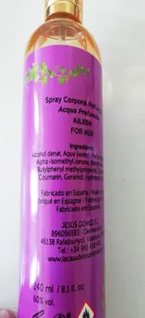 Photo de l’avis officiel: Laura Rossi AILEEN Parfum — risque: Risque chimique