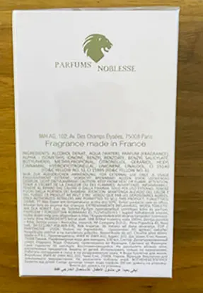 Photo de l’avis officiel: NOVA MYSTIC NOVA MYSTIC Parfum — risque: Risque chimique