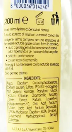 Foto dell’avviso ufficiale: INFASIL Intimo purity Sapone intimo — rischio: Rischio chimico