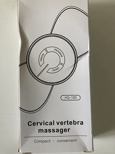 Photo from the official notice: Cervical vertebra massager massage device — environment risk