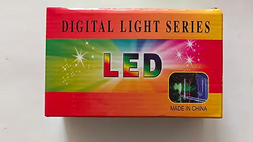 Foto do aviso oficial: LED decorative lights Corrente de iluminação — risco: Choque elétrico (A12/02951/23)