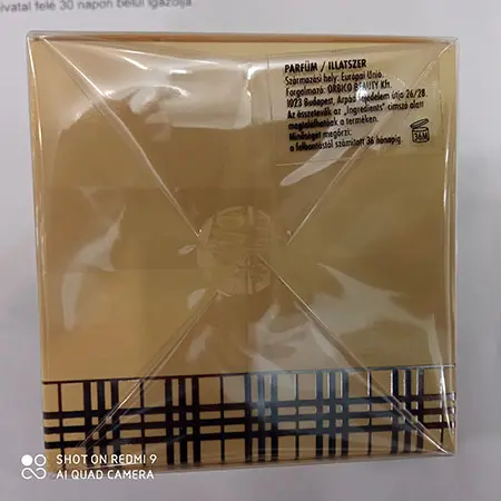 Photo de l’avis officiel: Burberry Weekend for women Parfum — risque: Risque chimique