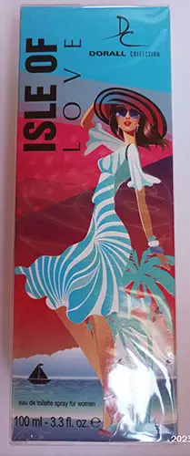 Foto aus der offiziellen Meldung: DORALL Collection Dorall Collection - Isle of Love Eau de Toilette — Risiko: Chemikalie