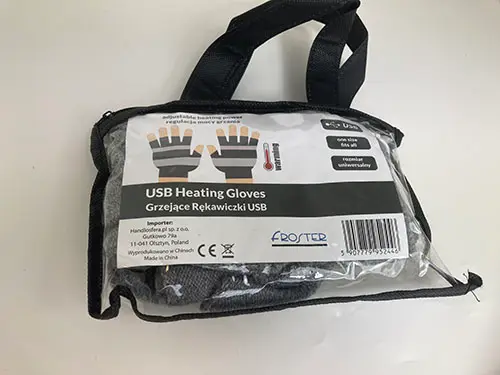 Photo de l’avis officiel: Froster USB Heating gloves Gants chauffants — risque: Risque chimique & Environnement