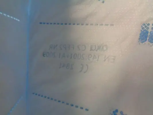 Photo de l’avis officiel: AKA Mask FFP2 NR AKA C2 Masque filtre à particules — risque: Risque sanitaire/autre