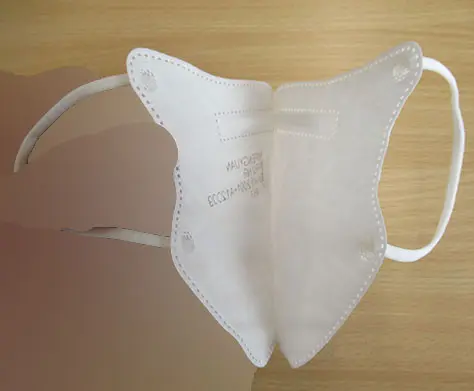 Foto uit de officiële melding: Jizhen FFP2 Schutzmaske Kinderdeeltjefiltermasker — risico: Gezondheidsrisico/overige