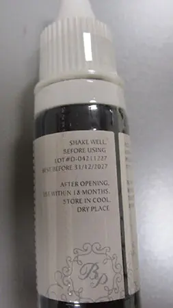 Photo from the official notice: Beauty Passion Permanent Makeup Color Black permanent makeup ink — chemical risk