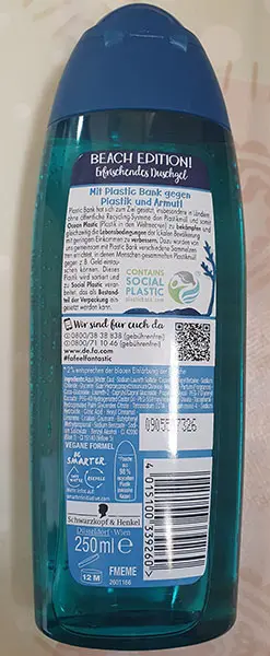 Photo de l’avis officiel: Fa MEN Erfrischendes Duschgel - BEACH Edition Gel douche — risque: Risque chimique