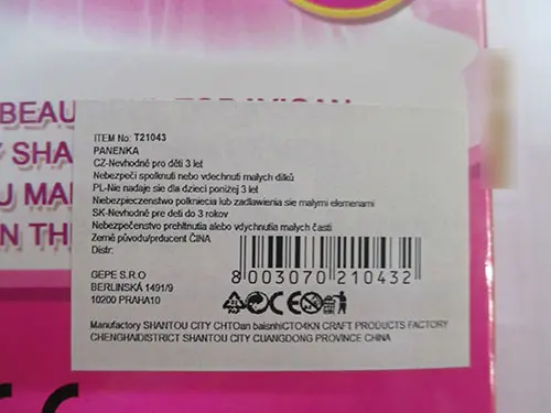 Foto do aviso oficial: Doll Beauty 3+ Boneca de plástico — risco: Químico