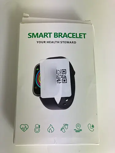 Foto dell’avviso ufficiale: Smart Bracelet Smartwatch — rischio: Ambiente (INFO/00168/23)