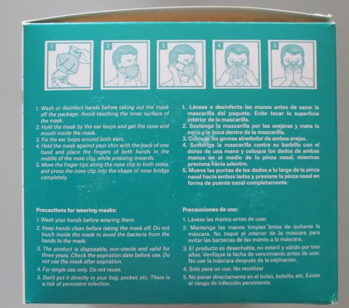Foto aus der offiziellen Meldung: innivision Medical Filtering Half Mask FFP3NR Partikelfiltermaske — Risiko: Gesundheitsrisiken/Sonstige