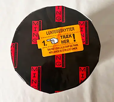 Photo from the official notice: LCH Fireworks A/S Vindstød — damage to sight & fire risk