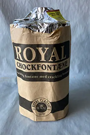 Photo de l’avis officiel: Fyrværkerieksperten a/s Royall Chockfontæne Artifices — risque: Dommages à la vue & Incendie