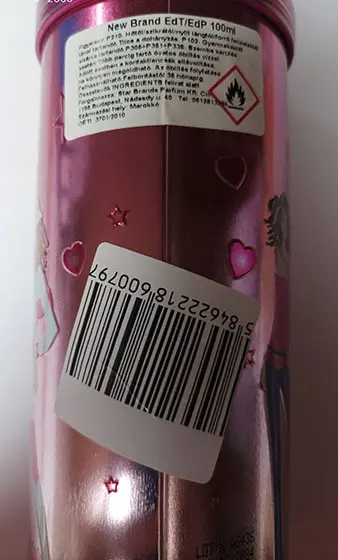 Photo de l’avis officiel: New Brand New Brand Perfumes - Sexy Eau de Parfum — risque: Risque chimique