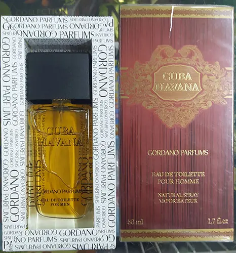 Foto dell’avviso ufficiale: GORDANO PARFUMS CUBA HAVANA Eau de toilette — rischio: Rischio chimico