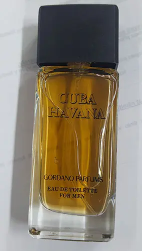 Foto dell’avviso ufficiale: GORDANO PARFUMS CUBA HAVANA Eau de toilette — rischio: Rischio chimico