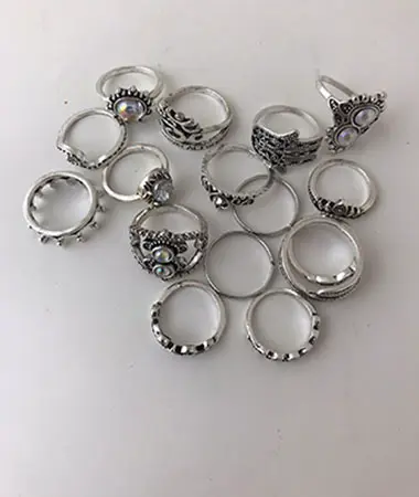 Photo de l’avis officiel: Retro exaggerated rings Bagues — risque: Risque chimique
