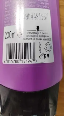 Foto dell’avviso ufficiale: TESTANERA Gliss Balsamo per capelli — rischio: Rischio chimico