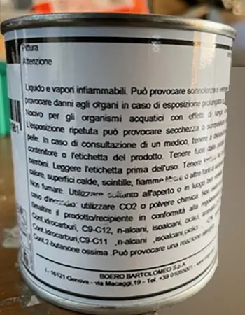 Foto dell’avviso ufficiale: BRIGNOLA PROTEXITE Vernice — rischio: Rischio chimico