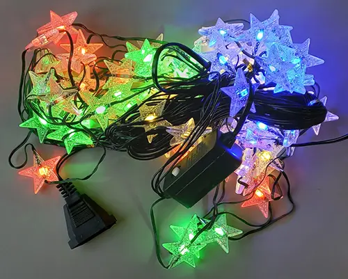 Photo from the official notice: Lighting chain — burns & electric shock risk (A12/03110/23)