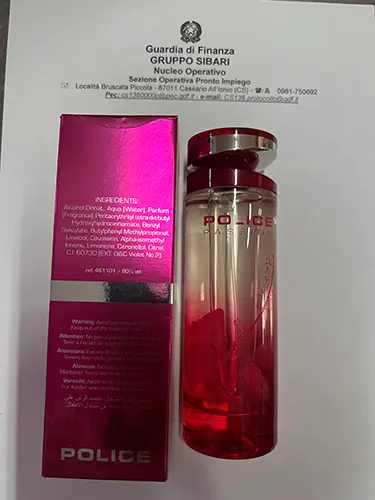 Photo de l’avis officiel: Police Passion Eau de toilette — risque: Risque chimique (A12/03085/23)