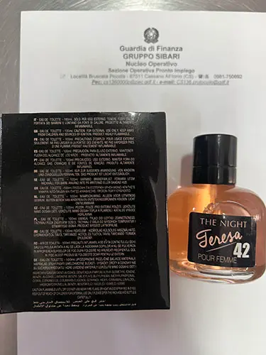 Photo de l’avis officiel: YESENSY The night - Teresa Eau de toilette — risque: Risque chimique