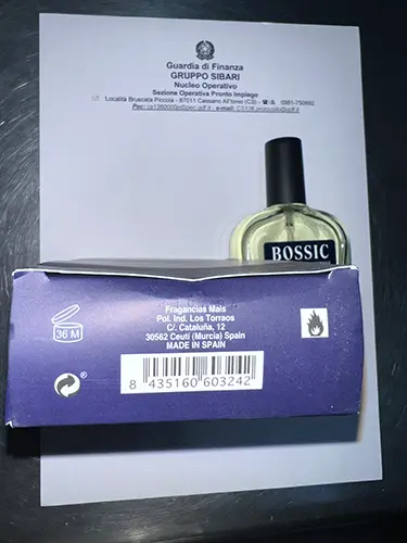 Photo de l’avis officiel: Bossic pour homme Eau de toilette — risque: Risque chimique