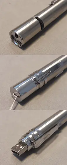 Foto aus der offiziellen Meldung: QUETA Laserpointer — Risiko: Sehschaden (A12/03095/23)