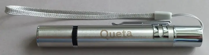 Foto aus der offiziellen Meldung: QUETA Laserpointer — Risiko: Sehschaden (A12/03083/23)