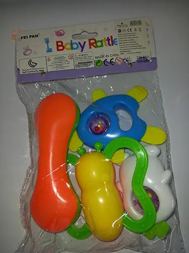 Photo de l’avis officiel: Fei Pan Baby Rattle Jeu de jouets à hochet — risque: Étouffement