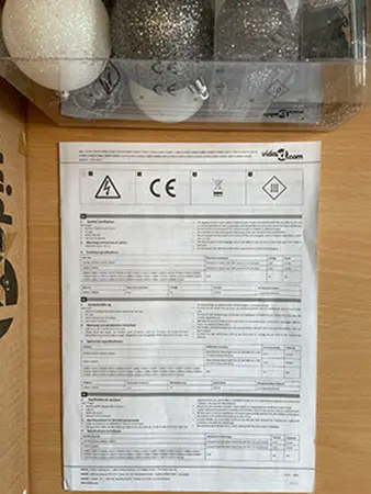 Foto dell’avviso ufficiale: VIDAXL Albero di Natale artificiale — rischio: Rischio chimico & Ambiente