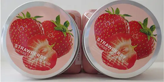 Foto dell’avviso ufficiale: pretty cowry Strawberry Face &amp; Body Scrub Crema viso e corpo — rischio: Rischio microbiologico