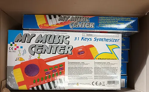 Photo de l’avis officiel: Elektronické klávesy Clavier jouet — risque: Environnement