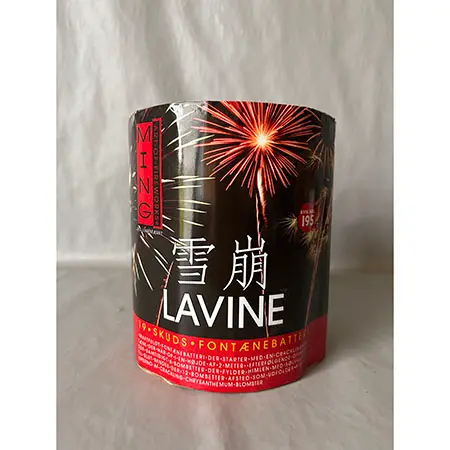 Photo from the official notice: LCH Fireworks A/S Lavine — burns & damage to sight risk