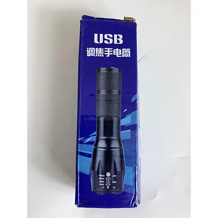Photo de l’avis officiel: USB focusing flashlight Torche — risque: Risque chimique & Environnement