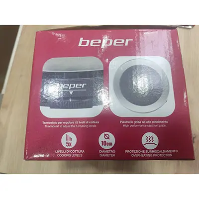 Foto do aviso oficial: BEPER Fogão elétrico — risco: Queimaduras