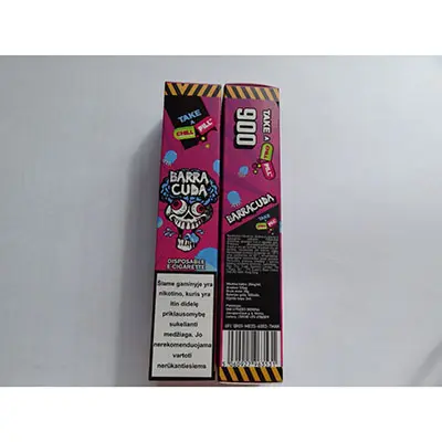 Foto aus der offiziellen Meldung: Take a Chill Pill 900 Barracuda Disposable E-Cigarette Elektronische Einweg-Zigarette — Risiko: Chemikalie