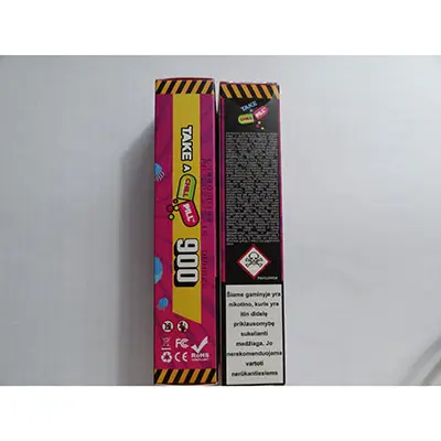 Foto aus der offiziellen Meldung: Take a Chill Pill 900 Barracuda Disposable E-Cigarette Elektronische Einweg-Zigarette — Risiko: Chemikalie