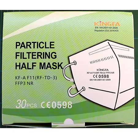 Photo de l’avis officiel: KINGFA Masque filtre à particules — risque: Risque sanitaire/autre