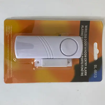 Photo from the official notice: Wireless door/window entry alarm — environment risk
