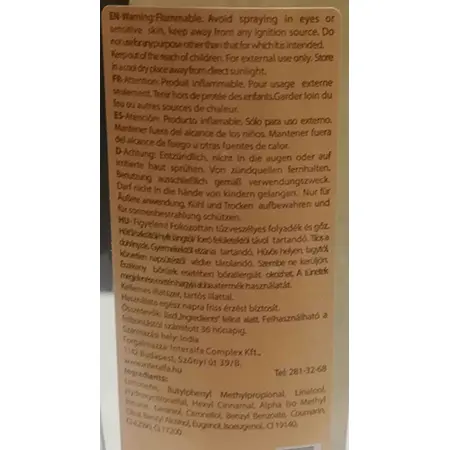 Photo de l’avis officiel: Paris Prestige Nude Eau de Parfum — risque: Risque chimique