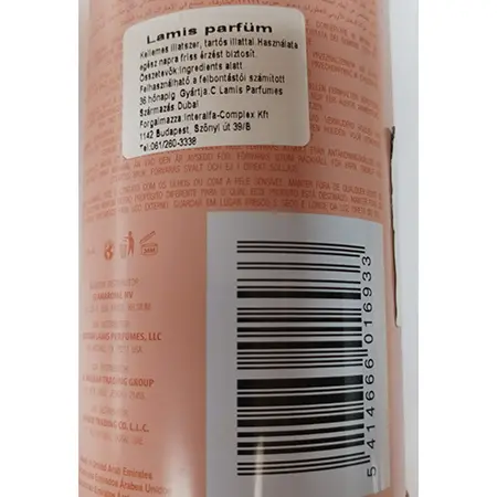 Photo from the official notice: Creation lamis H4U (hot for you) Love Deluxe Limited Edition Eau de Parfum. perfume — chemical risk